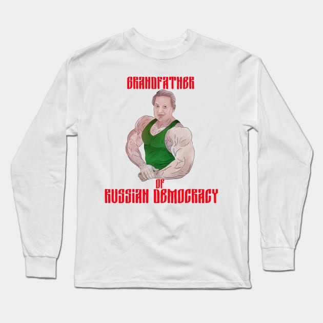 Yeltsin Long Sleeve T-Shirt by HamsterOver